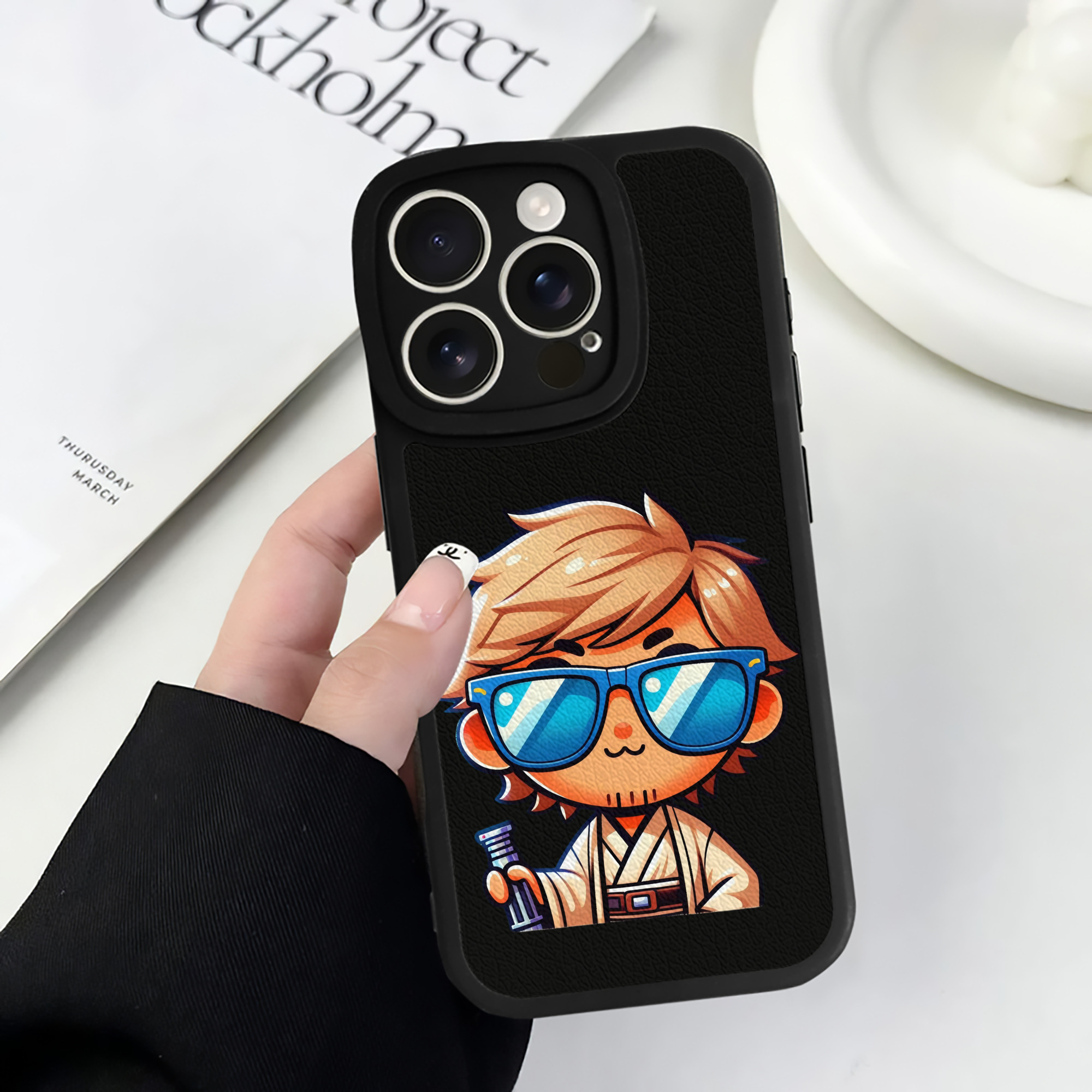 （画像用） スター・ウォーズ Star Wars 【iPhone 16シリーズ対応】シリコンスマホケース（レザー調） 材質：シリコン